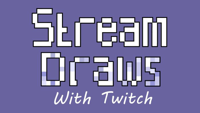 Stream Draws - With Twitch - Twitch Draws - Logo