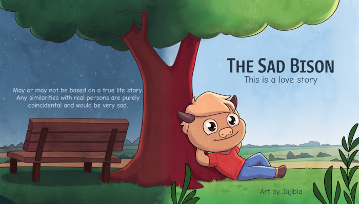 The Sad Bison Comic Logo